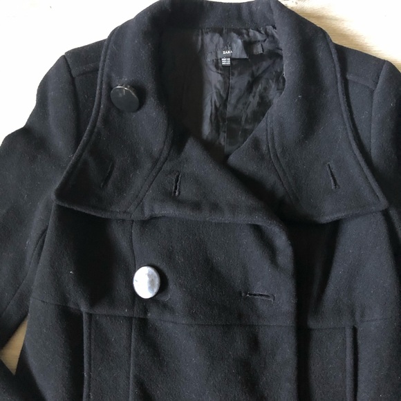Zara Wool Peacoat - Picture 4 of 5